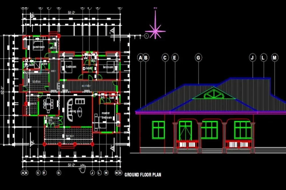 Erection Layout cad